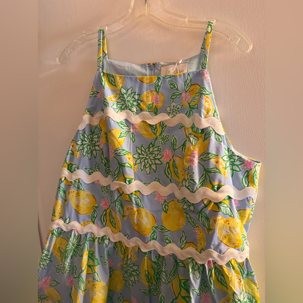 Lilly Pulitzer Angelynn Women's Size 16 Bluette Make Lemonade Dress NWT - Picture 4 of 11